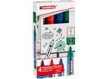 Edding Pennarello Per Lavagna A Fogli Mobili 380 4-380-4-2 15-3 Mm Nero 4 Pz