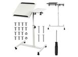 Supporto Mobile Per Scrivania/Laptop Maclean Bianco Regolabile In Altezza Da 59 A 89 Cm Max. 30 Kg MC-121 W