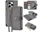 Dux Ducis Custodia In Pelle Lavica Per Iphone 15 Pro Max - Grigio