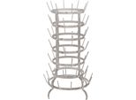 Portabicchieri Clayre & Eef Ø 37X66 Cm In Metallo Grigio
