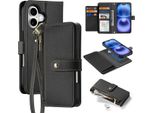Dux Ducis Custodia In Pelle Lavica Per Iphone 16 - Nero
