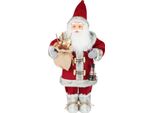 Decorazione Magichome Natale, Babbo Natale Con Lanterna, Rosso, 46 Cm