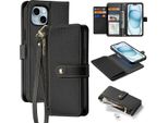 Dux Ducis Custodia In Pelle Lavica Per Iphone 15 - Nero