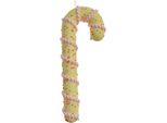 Clayre & Eef Etichetta Natalizia Bastone Di Zucchero 10X3X26 Cm Plastica Gialla