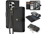 Dux Ducis Custodia In Pelle Lavica Per Iphone 15 Pro - Nero