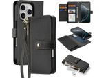 Dux Ducis Lava Custodia In Pelle Per Iphone 16 Pro Max - Nero