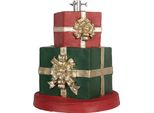 Clayre & Eef Albero Di Natale Da Regalo Ø 44X54 Cm Verde Rosso Materiale Ceramico