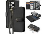 Dux Ducis Lava Custodia In Pelle Per Iphone 15 Pro Max - Nero