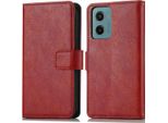 Imoshion Cover Per Motorola Moto G05/Motorola Moto E15 - Custodia Flip Flap A Libro - Rosso