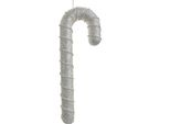 Clayre & Eef Etichetta Natalizia Bastoncino Di Zucchero 12X4X33 Cm Plastica Bianca
