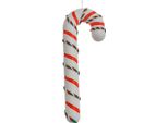 Clayre & Eef Etichetta Natalizia Bastoncino Di Zucchero 10X3X26 Cm Plastica Bianca