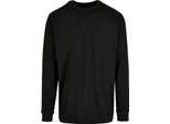 Build Your Brand - Felpa Con Polsini A Coste Per Uomo/Donna Unisex A Maniche Lunghe LT2425 (M) (Nero)