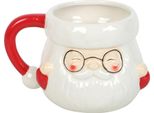 Something Different - Tazza Da Caffè, Babbo Natale SD10207 (Taglia Unica) (Bianco/Rosso)