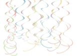 Amscan - Swirl - Decorazione Da Appendere - Foil SG38478 (Taglia Unica) (Pastello)