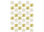 Amscan - Filo - Decorazione Da Appendere, 50° Anniversario 6-Pack - Foil SG38726 (Taglia Unica) (Oro)