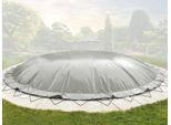 Airdeluxe® Copertura Gonfiabile Rotonda Per Piscina (Diametro Della Piscina: 450 Cm, Grigio) Con Pompa D'aria Elettrica, Copertura Per Piscina In Telone Di Camion, Copertura Invernale Per Piscina Copertura Per Piscina In Telone Di Camion, Copertura Invernale Per Piscina