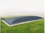 Airdeluxe® Telone Gonfiabile Rettangolare Per Piscina (6,5 M X 3,5 M, Antracite) Copertura Per Piscina In Telone Per Camion, Copertura Invernale Per Piscina