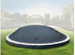 Copertura Gonfiabile Ovale Per Piscina Airdeluxe® (4,50 M X 3,00 M, Antracite) In Telone Per Camion - Robusta Copertura Invernale Per Piscina