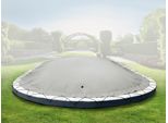 Copertura Gonfiabile Ovale Per Piscina Airdeluxe® (6,23 M X 3,60 M, Grigio) In Telone Per Camion - Robusta Copertura Invernale Per Piscina