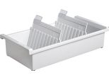 Han 956-0-11 Vassoio Per Schede A6 Orizzontale, Per 1300 Schede, Grigio Chiaro