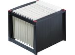 Helit H6110092 Cestino Per Cartelle Sospese Per 40 Cartelle Sospese Nero