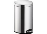Helit Cestino Per Cosmetici A Pedale "Classic"" - 5 Litri - Argento Cestino A Pedale - In Acciaio Inox - Rotondo - Antimpronta - 1 Pezzo (H2403400)"