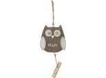 Appendino Gufo | 7*15 Cm | Marrone | Legno | Gufo | Clayre & Eef | 6H0855