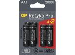 Gp Batterie Ricaricabili Recyko Pro Professional Aa (HR6), 6 Pezzi, B2220V