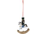 Schiaccianoci Ciondolo Natalizio Clayre & Eef 10 Cm Plastica Verde