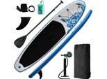 Funwater Stand Up Paddle Board, Tavola Gonfiabile, 320 X 81 X 15 Cm, Tavola Da Surf, Sup, Blu E Bianco