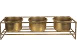 Piantana Clayre & Eef 63X19X16 Cm Ferro Color Oro