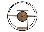 Orologio Da Parete Clayre & Eef Ø 60 Cm Marrone Nero Legno