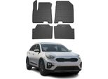 2018-2025 Kia E-Niro Tappetini In Gomma Nero 4 Pz