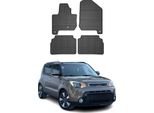 2014-2019 Kia Soul Ev Tappetini In Gomma Nera 4 Pz