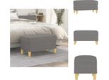 Vidaxl Panca Grigio Scuro 70X35X41 Cm In Tessuto - Panche