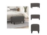Vidaxl Panca Grigio 70X35X41 Cm In Pelle Finta - Panche