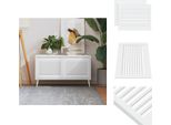 Vidaxl Ante Dell'armadio A Doghe 2 Pezzi Bianco 39,5X49,4 Cm Legno Massiccio - Ante Dell'armadio