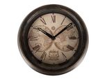 Orologio Da Parete Clayre & Eef Ø 23X5 Cm Marrone Beige Plastica