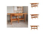 Vidaxl Banco Da Lavoro Con Cassetti Morse 192X62X83 Cm In Legno Di Acacia - Banchi Da Lavoro