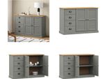 Vidaxl Credenza Con Cassetti Vigo 113X40X75 Cm In Pino Massiccio - Credenza - Credenze - Cassettiere - Credenza
