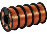 Filamento Per Stampante 3D In Pla, Finitura Seta, 5KG, Silk Red Copprt5Kg