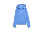 Tom Tailor MäDchen Hoodie Sweatshirt Mit Logo-Print, Blau, Uni, Gr. 176