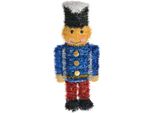 Clayre & Eef Decorazione Natalizia Schiaccianoci 15X7X36 Cm Plastica Blu