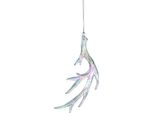 Ciondolo Natalizio Clayre & Eef Corna 18 Cm Plastica Color Argento