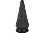 Clayre & Eef Decorazione Natalizia Albero Di Natale Ø 14X31 Cm Vetro Color Oro Grigio