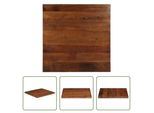 The Living Store Piano Del Tavolo Quadrato 70X70X2,5 Cm In Legno Massiccio Di Recupero