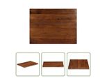 The Living Store Piano D'appoggio 70X60X2,5 Cm Rettangolare In Legno Massiccio Di Recupero