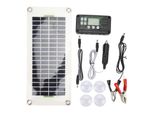 Kit Di Pannelli Solari Per Camper, 30 W, Caricabatterie Pet Al Polisilicio Con Regolatore Di Tensione Di Carica Da 50 A Per Cabine, Barche E Marine