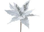 Stella Di Natale Artificiale Clayre & Eef Ø 30X26 Cm Plastica Bianca
