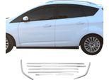Modanature Per Finestrini Per Ford C-Max 2010-2019 In Acciaio Inox Cromato 8 Pz